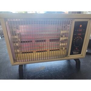 Titan Alarm Instant Heat Portable Electric Space Heater 1250W 1500W Thermostat